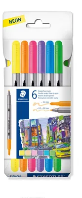 Produktbild von Staedtler Doppelspitzen-marker Sortiert 6 Einheiten    One Size