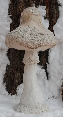 Produktbild von Winter Dekofigur Pilz - Weihnachten Dekoration Figur