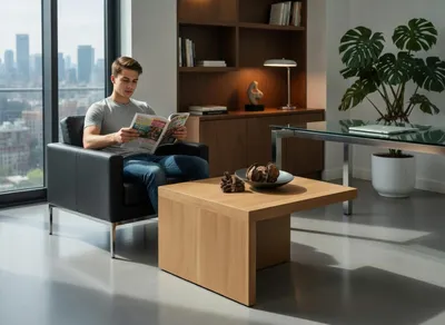 Image de Table basse pratique en bois pour un intérieur moderne
