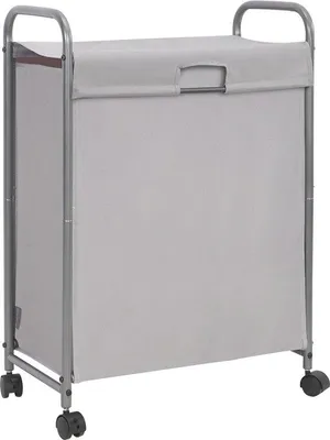 Produktbild von Schlanke Wäschetonne 85L mit Deckel und Rädern