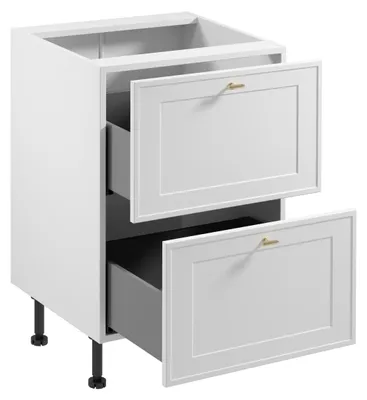 Obrázek produktu pro Dolní šuplíková skříňka SALERNO - šířka 60 cm, bílá