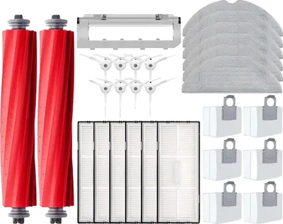 Produktbild von Roboterstaubsauger Zubehör, HEPA-Filter, Reinigungsbürsten-Set, Blau