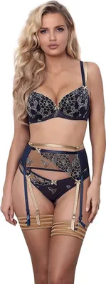 Produktbild von Axami - V - 9421 push - up bra blue - beige 85C