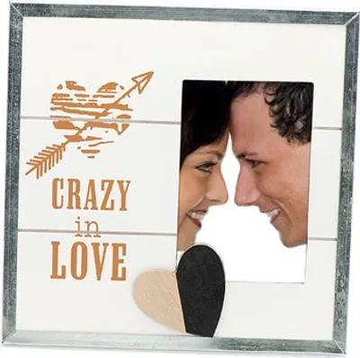 Zdjęcie produktu dla Ślubna drewniana ramka na zdjęcia z aplikacją STILL IN LOVE I 15x10