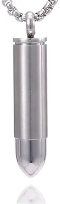 Imagen del producto de Collar de acero inoxidable para hombre con compartimento secreto