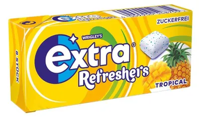 Productafbeelding van Wrigley's Extra Refreshers Tropical - 12 x 8 stuks (12 x 17,9 gram)