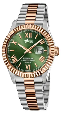 Zdjęcie produktu dla Lotus Zegarek z datownikiem Freedom Collection Green