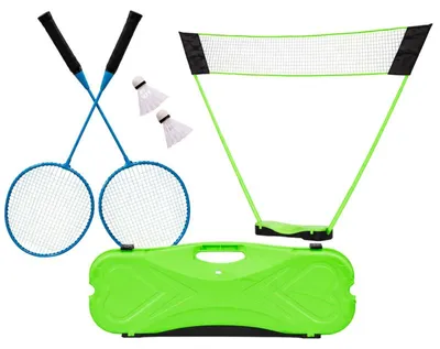 Image de MOVEPRO - Set de badminton, dimensions 300 x 156 cm - filet pliable, 2 raquettes, 2 volants, sac de transport