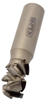 Produktbild von BRÜCK DP-Schaftfräser Z 2+2 -SPRINT- / rechts D=20mm NL=25mm GL=94mm S=20x50mm Bestückungshöhe 4,5 mm - DP-Einbohrschneide | 135300