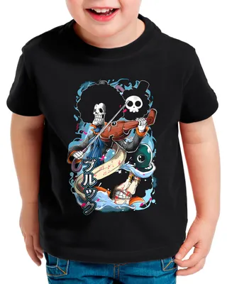 Produktbild von style3 Brook Kinder T-Shirt anime manga luffy cosplay
