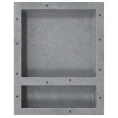 Immagine prodotto di Nicchia doccia a 2 scomparti grigio opaco 41x51x10 cm