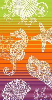 Produktbild von Großes, saugfähiges, doppelseitiges Strand- und Badetuch XL aus ägyptischer Baumwolle