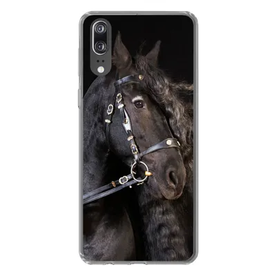 Produktbild von MuchoWow® Handyhülle Schutzhülle Hülle für Huawei P20 Pferd - Halfter - Mähne Silikon Softcase Handy Hülle - Hardcover