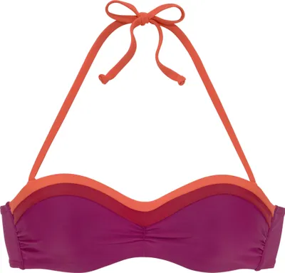 Produktbild von s.Oliver Bügel-Bandeau-Bikini-Top Yella berry-orange Größe 42 Cup D