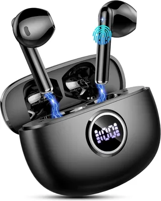 Produktbild von In Ear Kopfhörer Kabellos Bluetooth, 40Std Kabellose Kopfhörer mit 4 ENC Mic, Noise Cancelling Ear Buds, USB-C, IP7 Wasserdicht Sport Ohrhörer