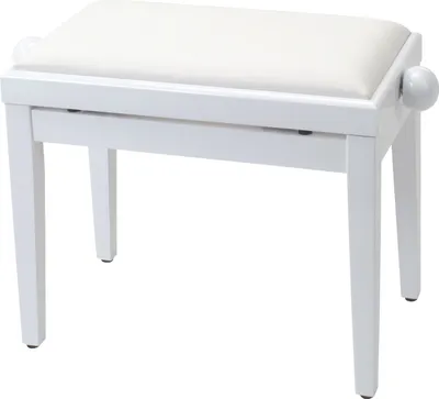 Image de Tabouret de piano Proline blanc brillant