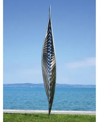 Produktbild von Casa Padrino Luxus Edelstahl Garten Deko Skulptur Silber H. 300 cm - Garten Skulpturen