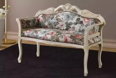 Image de Banc classique style antique Deux places Banc rembourré Siège design