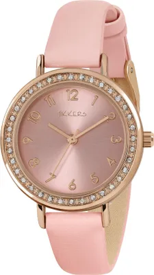 Produktbild von Tikkers Uhr mit Steinbesatz und Rosa Armband Rosa Unisize Tikkers