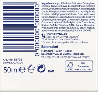 Produktbild von NIVEA Q10 POWER Anti-Wrinkle + Pore Refining Day Cream, Tagescreme, Unisex, Mischhaut, Gesicht, Anti-Aging, Antibakteriell, Anti-Falten, Kräftigend, Porenstraffend, Revitalisierend, Glättend, 50 ml