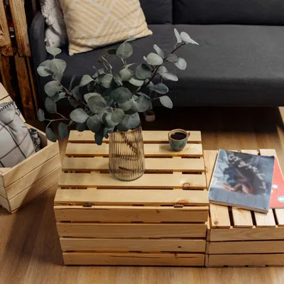 Produktbild von Creative Deco Große Holzkiste mit Deckel - 50 x 40 x 30cm - Holztruhe mit Deckel
