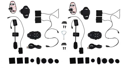 Produktbild von Interphone LINK DOPPELPAKET, Helm-Headset, Bluetooth, Water Resistant / Wasserdicht