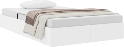 Immagine prodotto di vidaXL Letto contenitore con testiera Bianco puro 120 x 200 cm Pelle finta