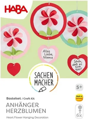 Image de Kit de bricolage - Pendentif Fleurs de coeur