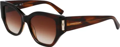 Produktbild von Longchamp LO764S Striped brown 51/17/140 Damen Sonnenbrillen