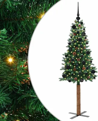 Productafbeelding van vidaXL Slanke kerstboom, groen, 150 cm