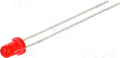 Produktbild von 5x LED rot LTL1NHEG6D LED Dioden THT 3mm 23÷110mcd 3mm 90°