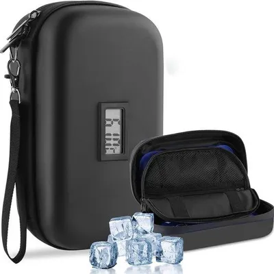 Produktbild von Famanu Kühltasche für 3–5 Stifte, 60 Stunden Kühlung (2–8 °C), Silber