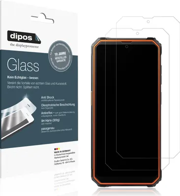 Produktbild von 2x Schutzfolie für Blackview BV4800 SE matt - Anti-Shock 9H Folie dipos Glass Kunststoffglas