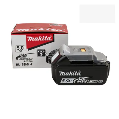 Image de Batterie 18 V 5,0 Ah compatible avec Makita LXT – Batterie de rechange Li-ion BL1850B avec indicateur LED