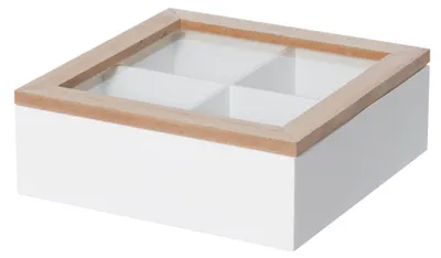 Obrázok produktu pre Uzamykateľná škatuľa s priehradkami, 20 x 20 x 7 cm