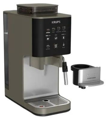 Image de Krups SA403B, Machine à expresso, Grains de café, Moulin intégré, Noir, Acier inoxydable