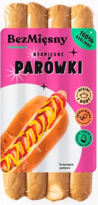Zdjęcie produktu dla Bezmięsne Parówki 180 g Bezmięsny