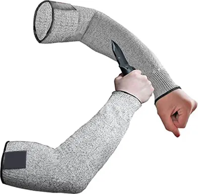 Obrázek produktu pro 1 kus rukávu odolného proti proříznutí pro ochranu paže, otevřený/rovný design.