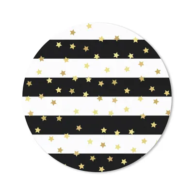 Produktbild von MuchoWow® Mauspad Mousepad Sterne - Gold - Konfetti - Muster 30x30 cm - Mousepads - Maus Mat - Pad - Mausunterlage - Tischunterlage - Schreibtischmatten