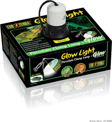 Immagine prodotto di Exo-Terra Glow Light Small 14 cm Lampada a morsetto in porcellana e riflettore luminoso.