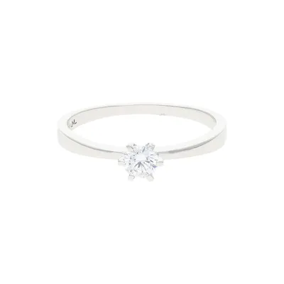 Produktbild von JuwelmaLux Ring 333 Weißgold mit synth. Zirkonia JL39-07-0367 58