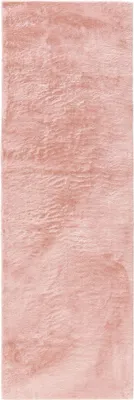 Produktbild von benuta Teppich Wohnzimmer Furry Rosa 80x250 cm Fellteppich Wohnzimmerteppich Läufer Rutschfest Waschbar Hochflor Flauschig Plüsch Shaggy Weich