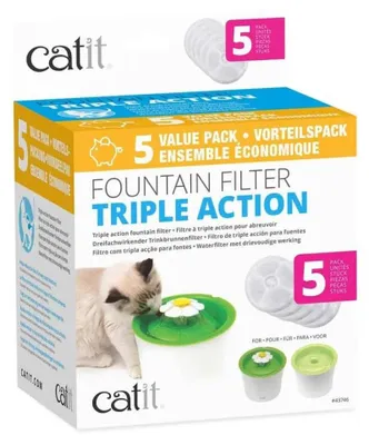 Immagine prodotto di CATIT 2.0 filtro per fontana a tripla azione 5 pezzi