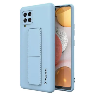 Zdjęcie produktu dla Wozinsky Kickstand Case silikonowe etui z podstawką etui Samsung Galaxy A42 5G jasnoniebieskie