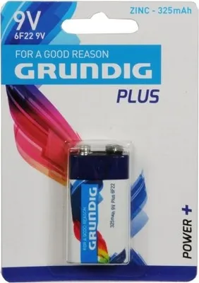 Produktbild von Grundig - Zink-Batterie 6F22 9V 325mAh