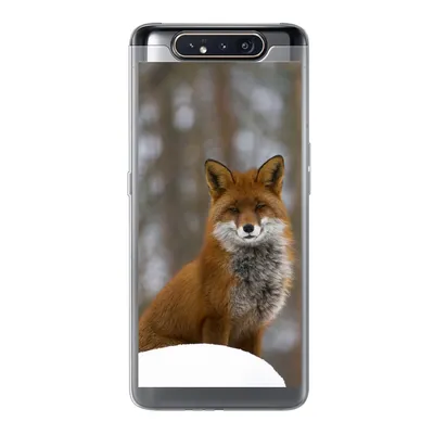 Produktbild von MuchoWow® Handyhülle Schutzhülle Hülle für Samsung Galaxy A80 Fuchs - Wald - Rot Silikon Softcase Handy Hülle - Schutzdeckel