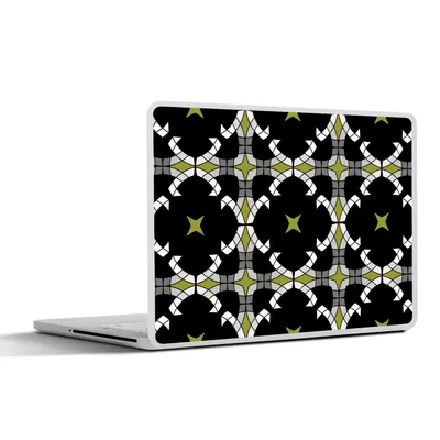 Produktbild von MuchoWow® Laptop Aufkleber Sticker Cover Glasmalerei - Abstrakt - Muster 32.5x23.5 cm - Sticker für Laptop - Selbstklebend
