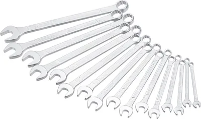 Produktbild von Ring-Maulschlüssel-Satz 600SPC/16, 16-teilig (verchromt, Kopf poliert)