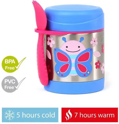 Obrázek produktu pro Skip Hop SH252381, Sklenice, Kulatý, 0,325 l, Modrá, Růžová, Nerezová ocel, Nerezová ocel, Otočné