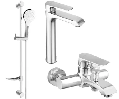Zdjęcie produktu dla Mexen Pecos DF05 zestaw wannowy, chrom - 72713DF05-00